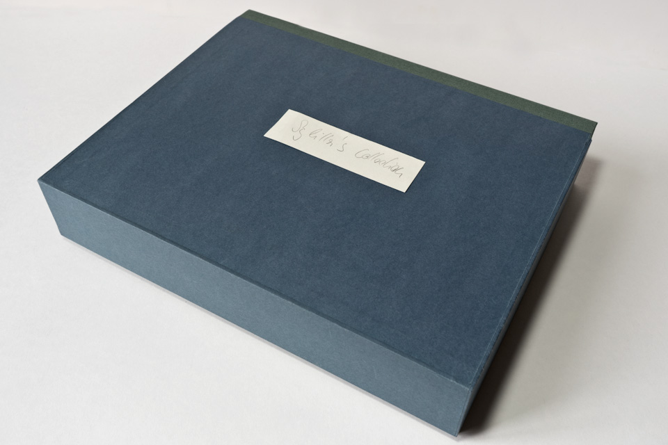 blue box labelled sibylla's collection