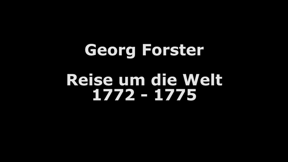 Text table, Georg Forster, video still